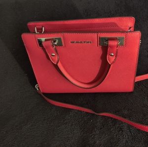 Pink Michael Kors clutch crossbody